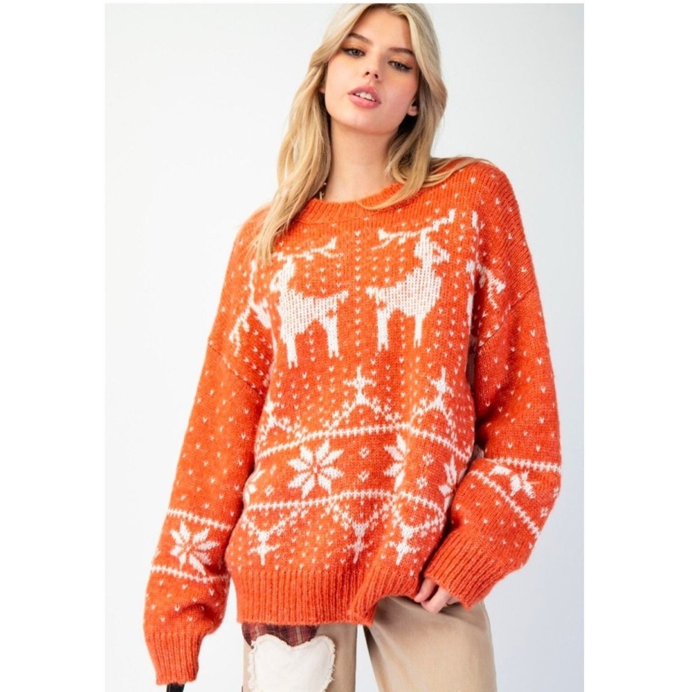 Easel Seasons Greetings Sweater